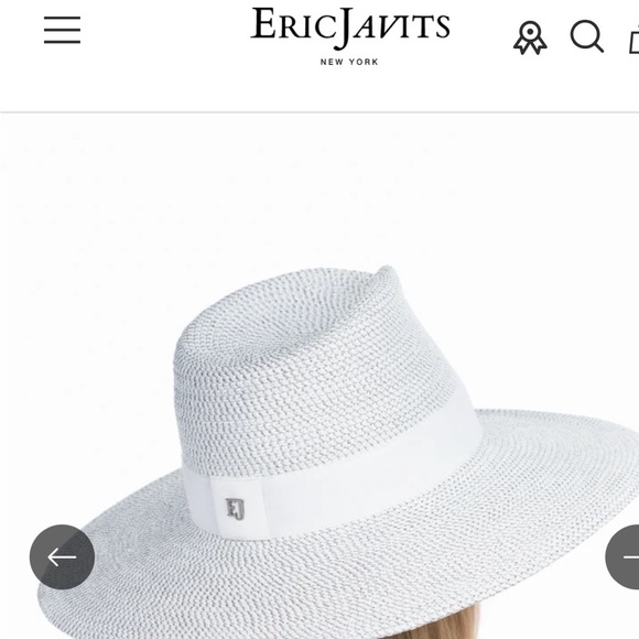 Eric Javits White and Gray Women's Hat - Picture 3 of 7
